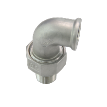 Iso4144 standard ansi 316 bsp thread 90 degree union elbow  Cf8m bsp thead male/female unoin elbow stainless steel pipe fittings